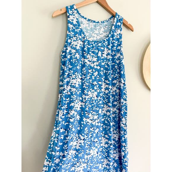 Draper James | Grace and Charm Floral Ruffle Nightgown | Blue Shadow | Sz S/M - Picture 3 of 7